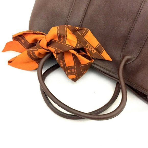 Authentic HERMES Garden Twilly TPM Leather HandBag - Picture 6 of 11